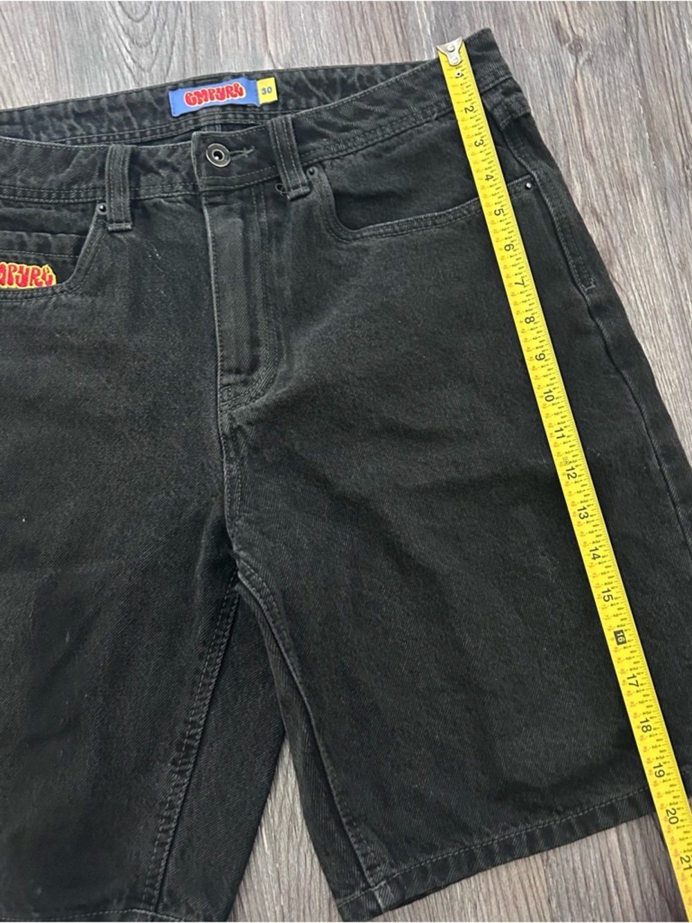 Empyre Shmutz Black Denim Skate Shorts 30 - Picture 5 of 10